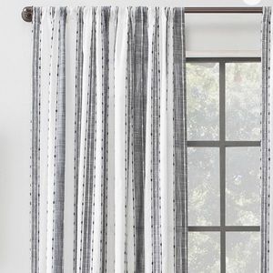 Archaeo Lichtenberg Navy/Black/White Curtains